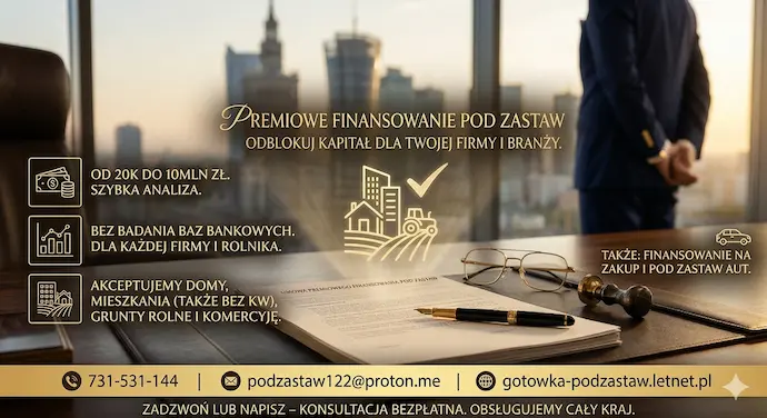 Prywatna pożyczka pod zastaw nieruchomości Łódź