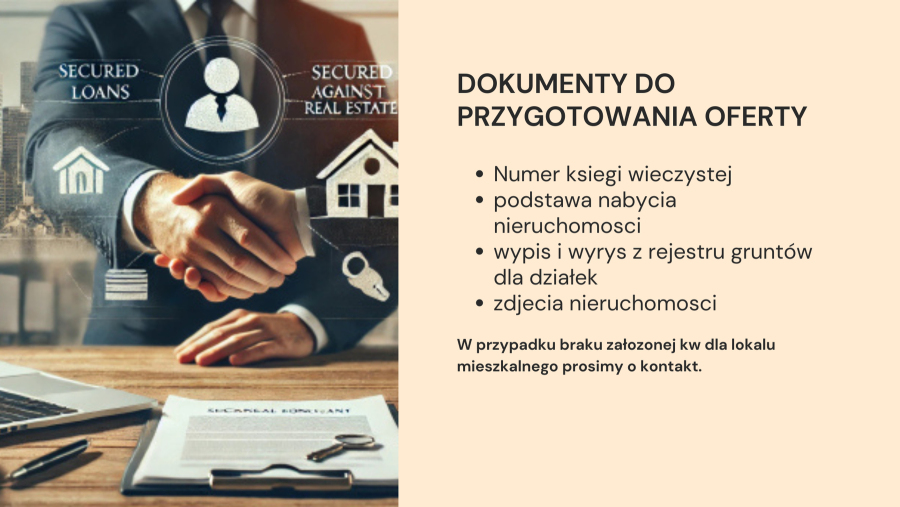 Pożyczka pod hipoteke nieruchomosci w Gliwicach-dokumenty